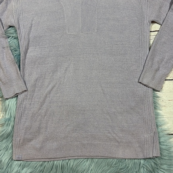 Barefoot Dreams Women’s CozyChic Ultra Lite V Neck Pullover Sweater Lilac - Picture 7 of 9